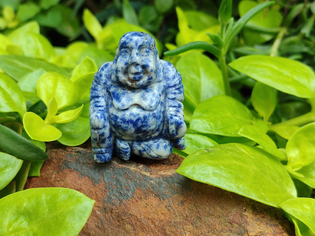 Polished Mini Sodalite Buddha Carvings - sold per item - From Brazil - Toprock Gemstones and Minerals 