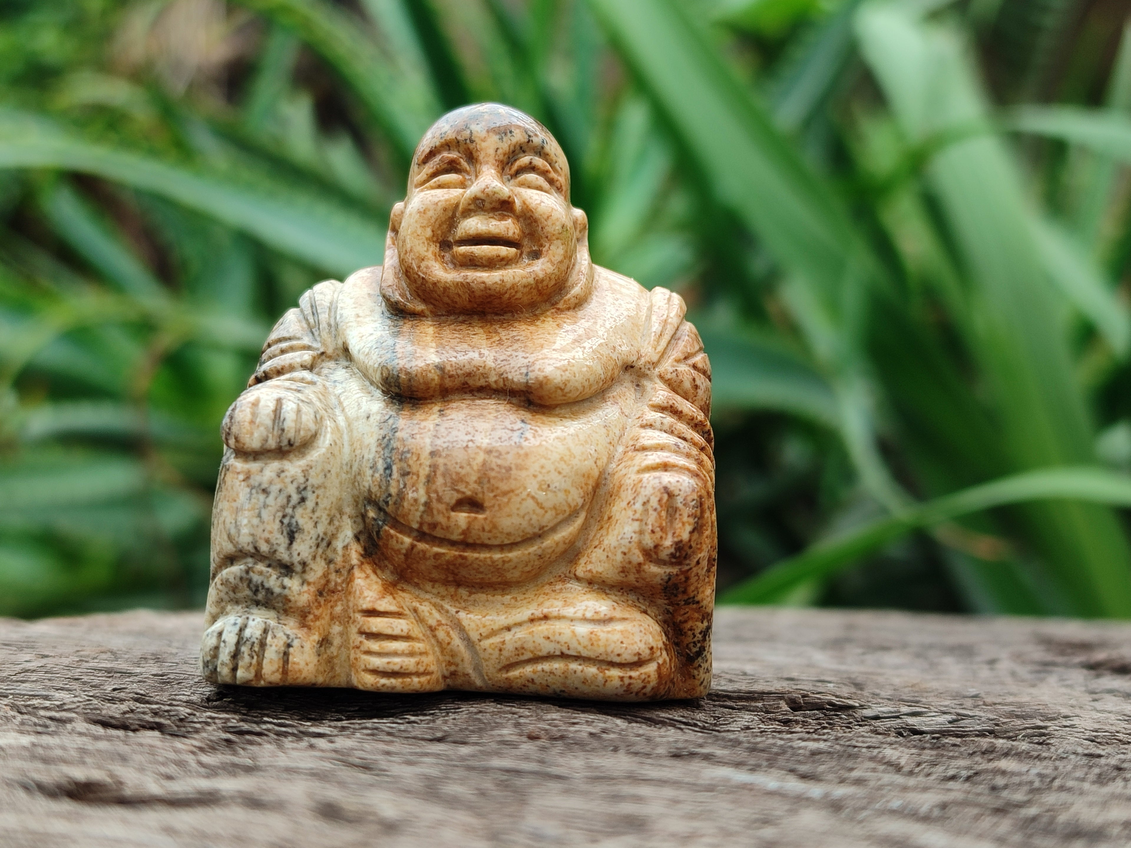 Polished Mini Picture Stone Jasper Buddha Carvings - sold per item - From Namibia - Toprock Gemstones and Minerals 