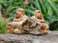 Polished Mini Picture Stone Jasper Buddha Carvings - sold per item - From Namibia - Toprock Gemstones and Minerals 