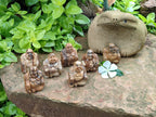 Polished Mini Picture Stone Jasper Buddha Carvings - sold per item - From Namibia - Toprock Gemstones and Minerals 