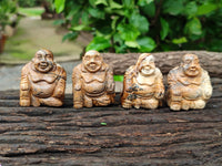 Polished Mini Picture Stone Jasper Buddha Carvings - sold per item - From Namibia - Toprock Gemstones and Minerals 