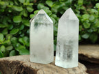 Polished Frosted Quartz Crystal Points x 6 From Madagascar - Toprock Gemstones and Minerals 
