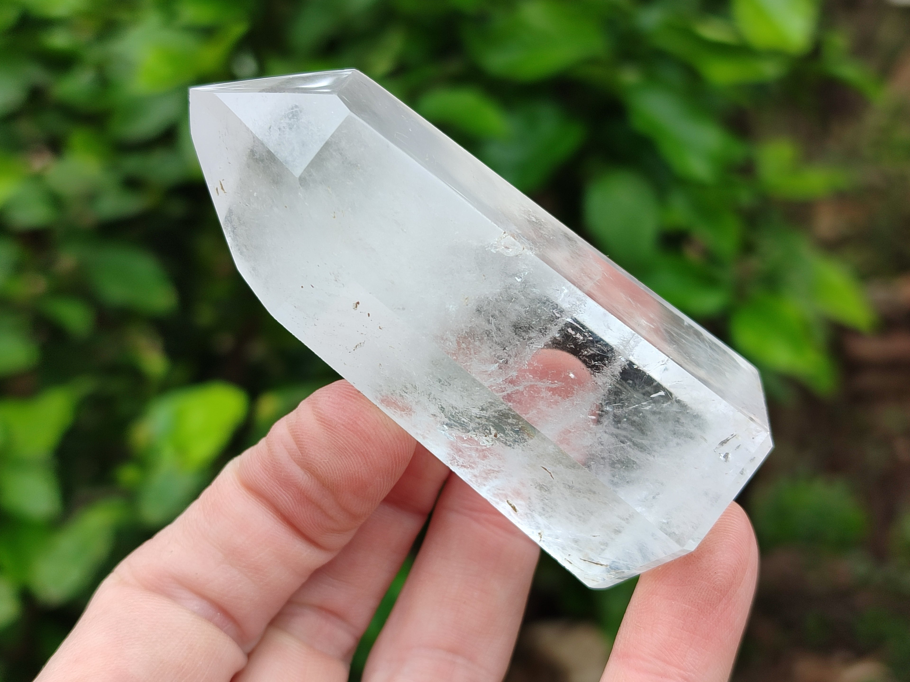 Polished Frosted Quartz Crystal Points x 6 From Madagascar - Toprock Gemstones and Minerals 