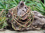 Polished Unakite Beaded Tumble Chip Necklace - Sold Per Item - From South Africa - Toprock Gemstones and Minerals 