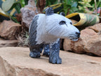 Hand Made Wonder Stone Panda Carving x 1 From Zimbabwe - Toprock Gemstones and Minerals 