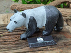 Hand Made Wonder Stone Panda Carving x 1 From Zimbabwe - Toprock Gemstones and Minerals 