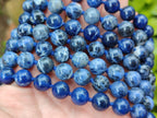 Polished Sodalite Beaded Necklace - Sold Per Item - From Namibia - Toprock Gemstones and Minerals 