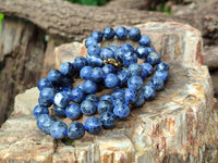 Polished Sodalite Beaded Necklace - Sold Per Item - From Namibia - Toprock Gemstones and Minerals 