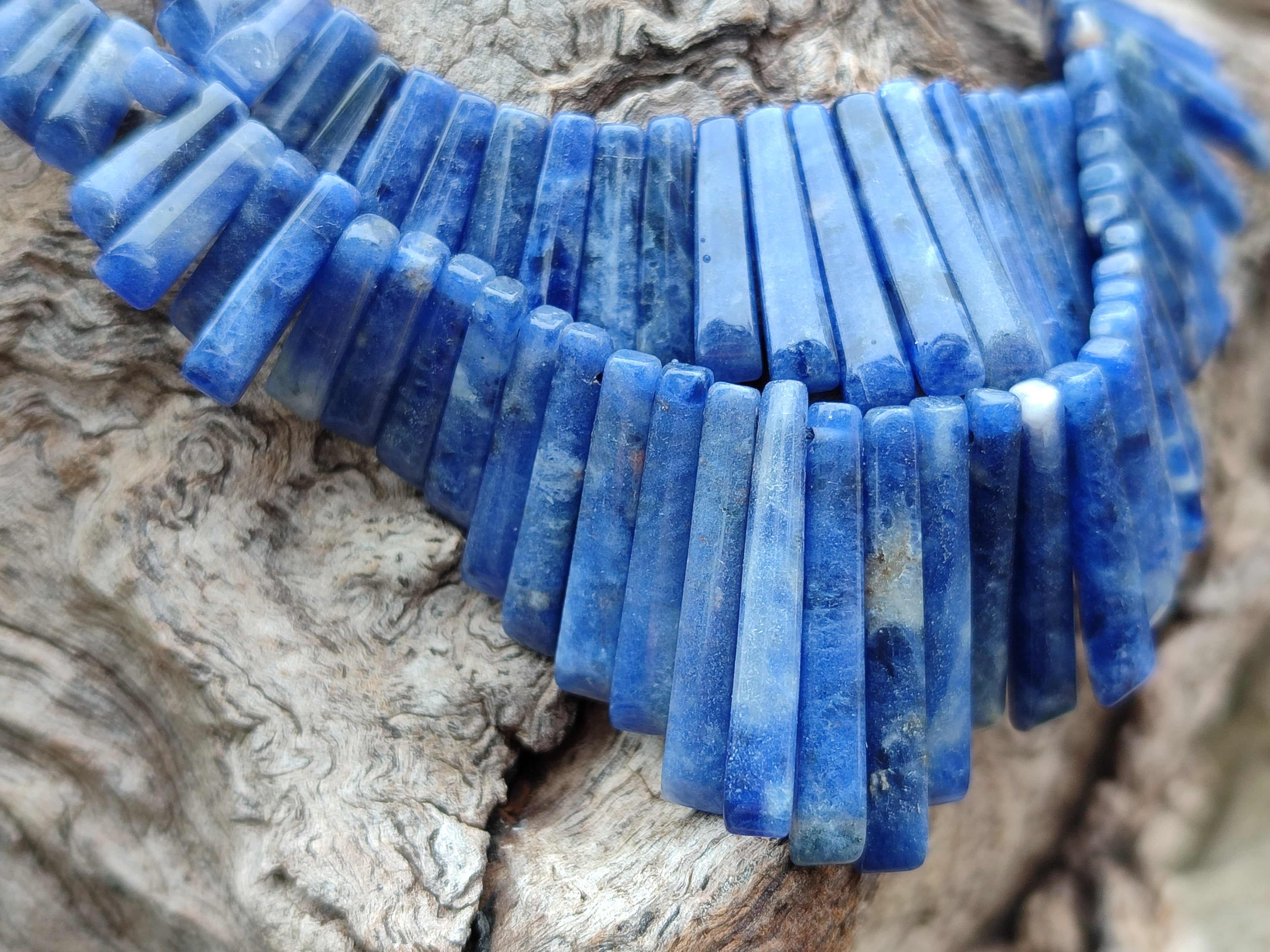 Polished Sodalite Egyptian Choker Necklace - Sold Per Item - From Namibia - Toprock Gemstones and Minerals 