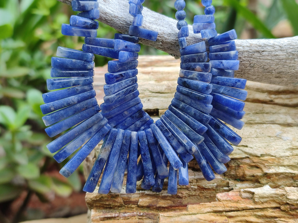 Polished Sodalite Egyptian Choker Necklace - Sold Per Item - From Namibia - Toprock Gemstones and Minerals 
