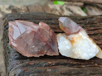 Natural Red Hematoid Quartz Clusters x 12 From Karoi, Zimbabwe