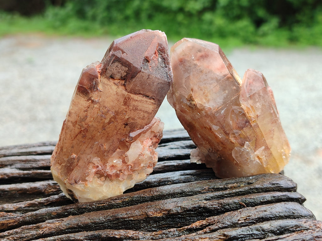 Natural Red Hematoid Quartz Clusters x 12 From Karoi, Zimbabwe - Toprock Gemstones and Minerals 