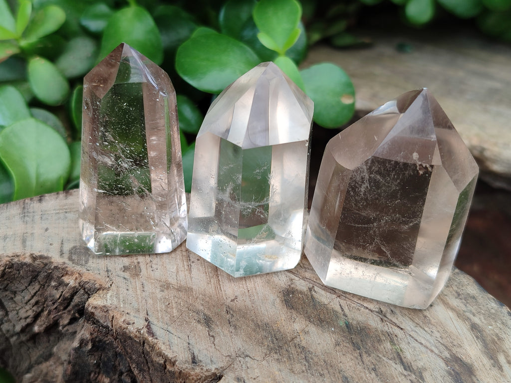 Polished Smokey Quartz Crystals x 20 From Madagascar - Toprock Gemstones and Minerals 
