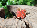 Polished Red Jasper Elephant Pendant with 9ct Gold Bail and Trim - Sold Per Item - From South Africa - Toprock Gemstones and Minerals 