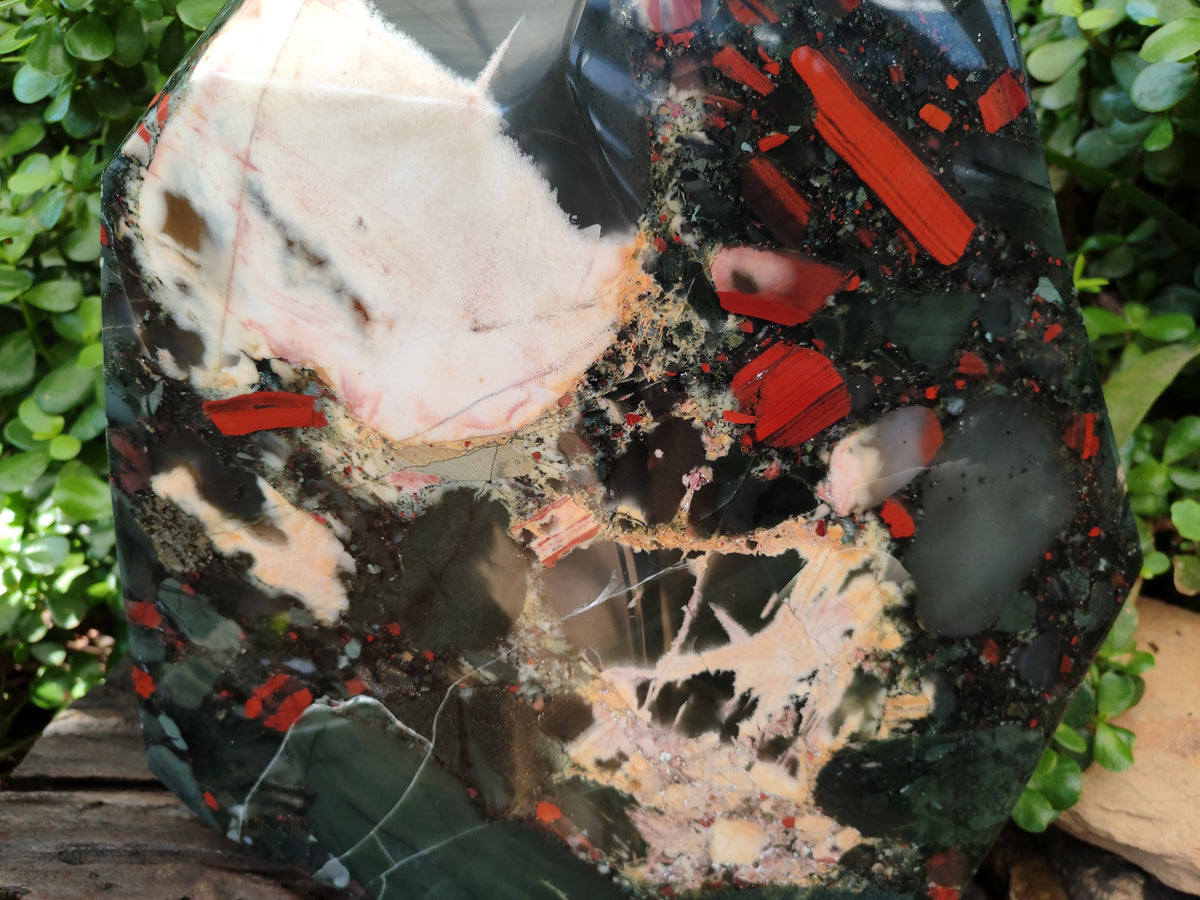 Polished Extra Large A Grade Bloodstone Display Piece x 1 From Swaziland - Toprock Gemstones and Minerals 