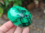 Polished Flower Banded Malachite Eggs x 4 From Congo - Toprock Gemstones and Minerals 