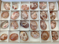 Polished Flower Agate Palm Stones x 24 From Madagascar - Toprock Gemstones and Minerals 