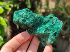 Natural Silky Malachite Specimens x 6 From Kasompe, Congo - Toprock Gemstones and Minerals 