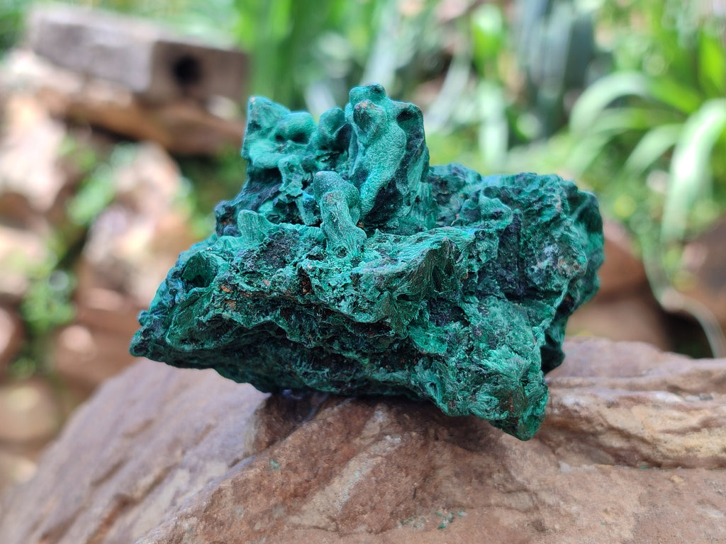 Natural Silky Malachite Specimens x 6 From Kasompe, Congo - Toprock Gemstones and Minerals 