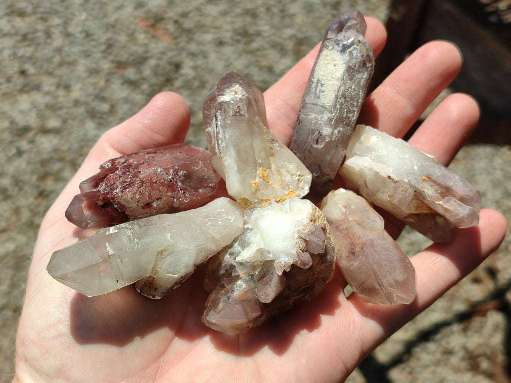 Natural Red Hematoid Quartz Crystals x 35 From Karoi, Zimbabwe - Toprock Gemstones and Minerals 