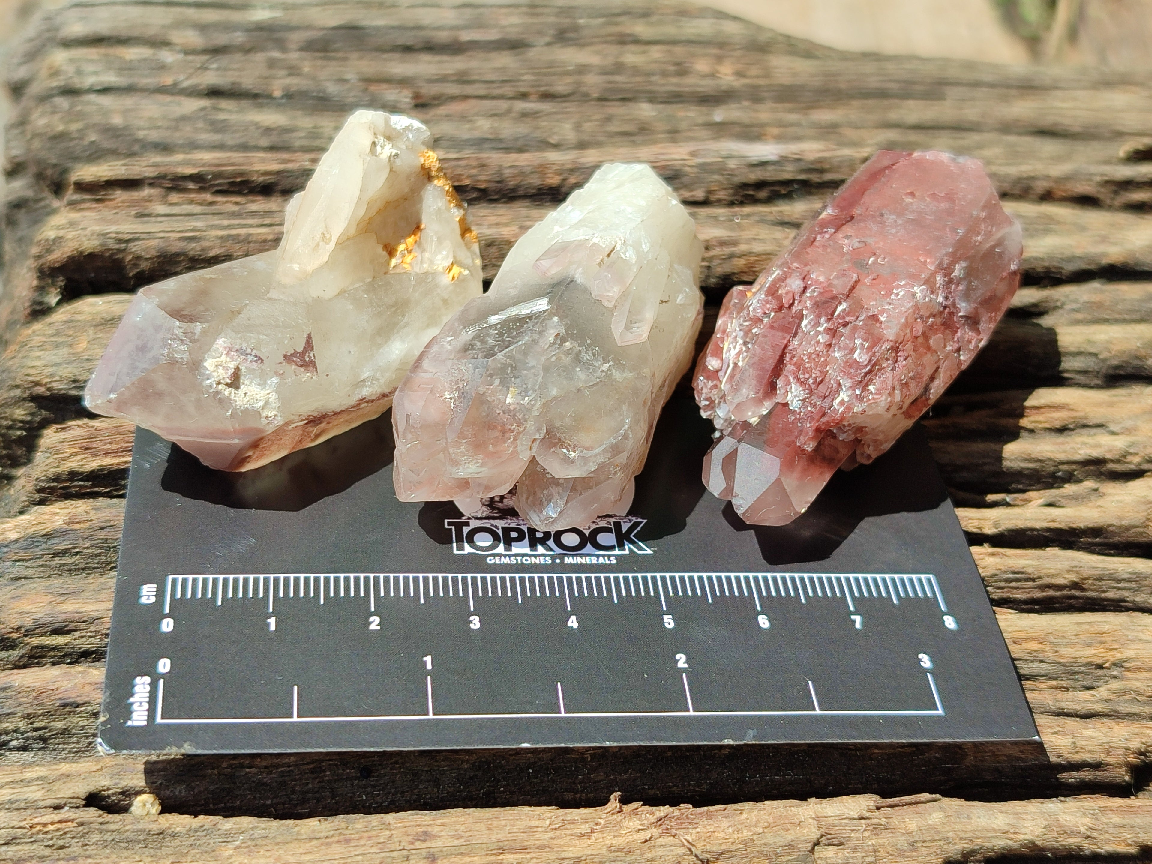 Natural Red Hematoid Quartz Crystals x 35 From Karoi, Zimbabwe - Toprock Gemstones and Minerals 