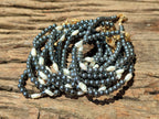 Polished Hematite and Freshwater Pearl Beaded Bracelet - Sold Per Item - From Southern Africa - Toprock Gemstones and Minerals 