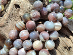 Polished Botswana Agate Beaded Necklace - Sold Per Item- From Botswana - Toprock Gemstones and Minerals 