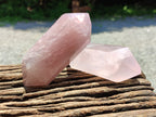 Polished Double Terminated Rose Quartz Points x 6 From Ambatondrazaka, Madagascar - Toprock Gemstones and Minerals 