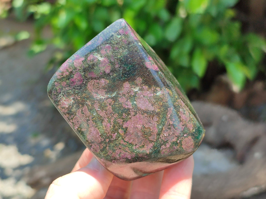 Polished Ruby Corundum In Chrome Verdite Free Forms x 6 From Zimbabwe - Toprock Gemstones and Minerals 