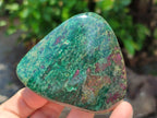 Polished Ruby Corundum In Chrome Verdite Free Forms x 6 From Zimbabwe - Toprock Gemstones and Minerals 