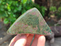 Polished Ruby Corundum In Chrome Verdite Free Forms x 6 From Zimbabwe - Toprock Gemstones and Minerals 
