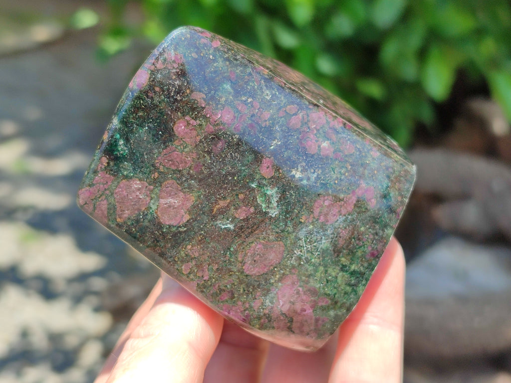 Polished Ruby Corundum In Chrome Verdite Free Forms x 6 From Zimbabwe - Toprock Gemstones and Minerals 