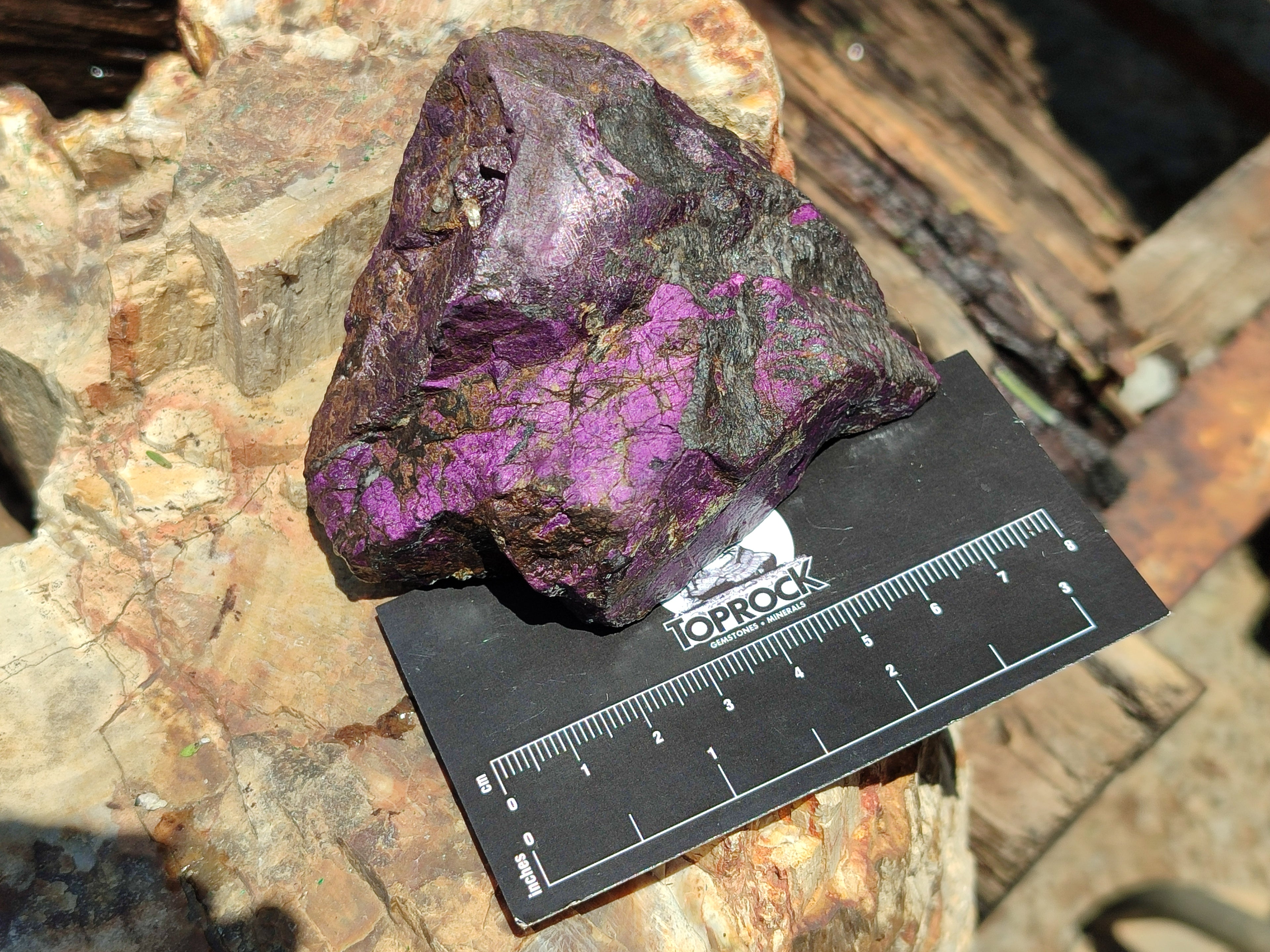 Natural Metallic Purpurite Cobbed Specimens x 8 From Erongo, Namibia - Toprock Gemstones and Minerals 