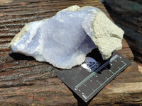 Natural Blue Lace Agate Geode Specimens x 3 From Malawi - Toprock Gemstones and Minerals 