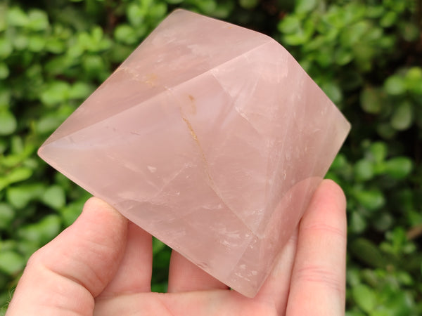 Polished Rose Quartz Pyramids x 4 From Madagascar