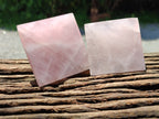 Polished Rose Quartz Pyramids x 4 From Madagascar - Toprock Gemstones and Minerals 