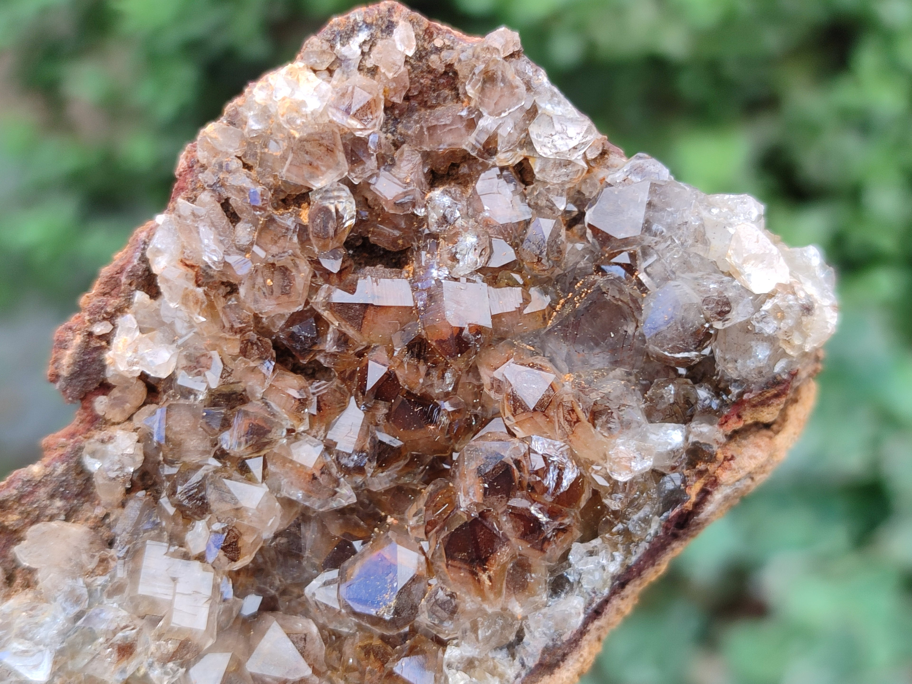 Natural Limonite Quartz Clusters x 12 From Solwezi, Zambia - Toprock Gemstones and Minerals 