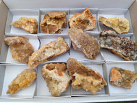 Natural Limonite Quartz Clusters x 12 From Solwezi, Zambia - Toprock Gemstones and Minerals 