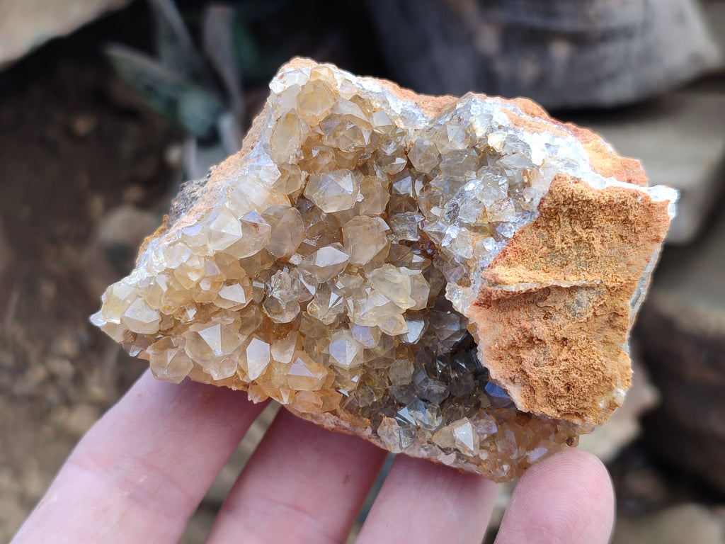 Natural Limonite Quartz Clusters x 12 From Solwezi, Zambia - Toprock Gemstones and Minerals 