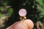 Polished Pair of Rose Quartz Stud Earrings - sold per Pair - From South Africa - Toprock Gemstones and Minerals 