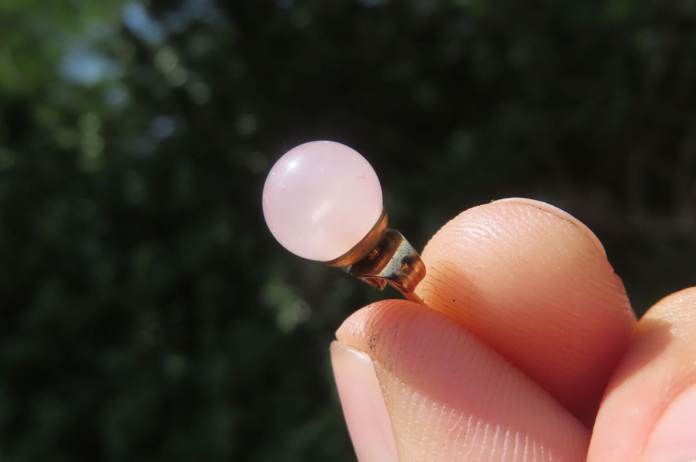 Polished Pair of Rose Quartz Stud Earrings - sold per Pair - From South Africa - Toprock Gemstones and Minerals 