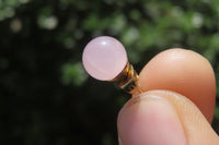 Polished Pair of Rose Quartz Stud Earrings - sold per Pair - From South Africa - Toprock Gemstones and Minerals 