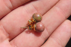 Polished Pair of Unakite Stud Earrings - Sold per Pair - From South Africa - Toprock Gemstones and Minerals 