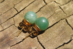 Polished Pair of Aventurine Stud Earrings - Sold per Pair - From Zimbabwe - Toprock Gemstones and Minerals 