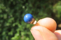 Polished Pair of Lapis Lazuli Stud Earrings - Sold Per Pair - From Afghanistan - Toprock Gemstones and Minerals 