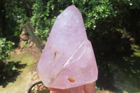 Polished Window Amethyst Quartz Crystals x 2 From Akansobe, Madagascar - Toprock Gemstones and Minerals 