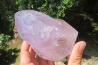 Polished Window Amethyst Quartz Crystals x 2 From Akansobe, Madagascar - Toprock Gemstones and Minerals 