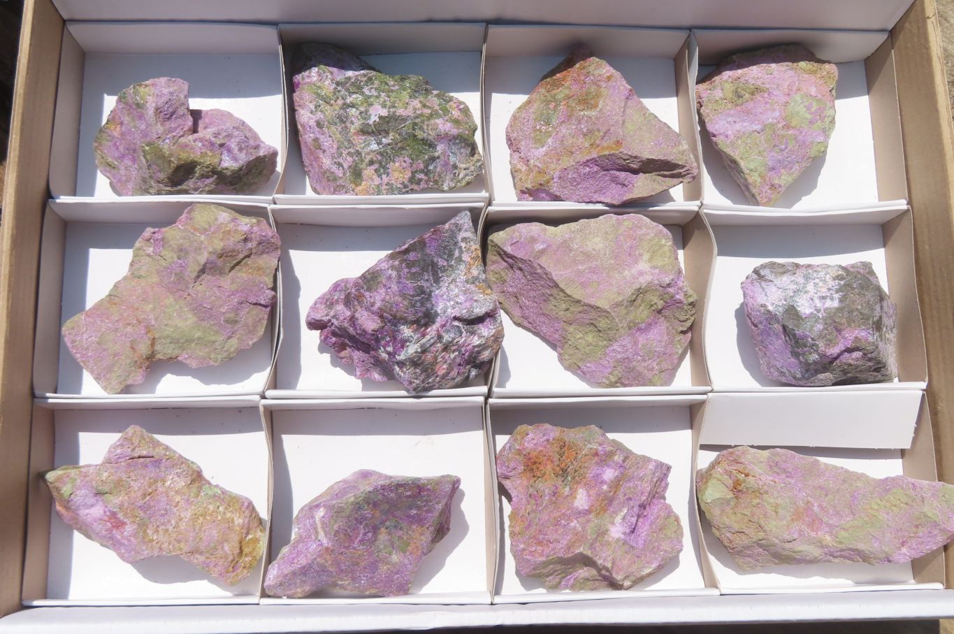 Natural Stichtite Cobbed Specimens x 12 From Barberton, South Africa - Toprock Gemstones and Minerals 