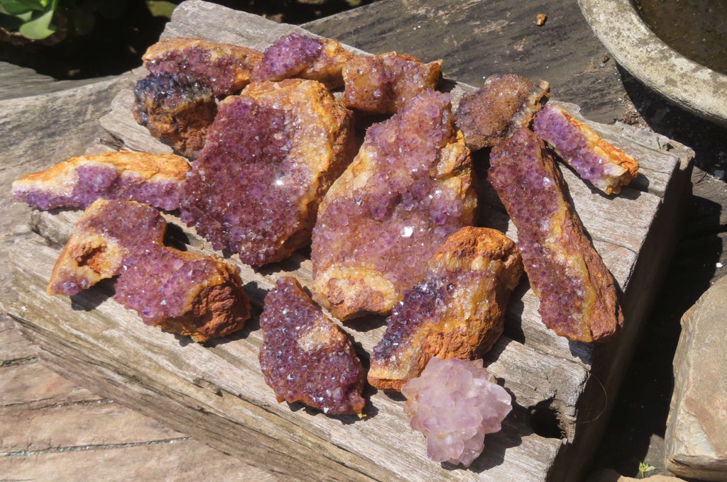 Natural Amethystos Amethyst Clusters x 15 From Kwaggafontein, South Africa - Toprock Gemstones and Minerals 