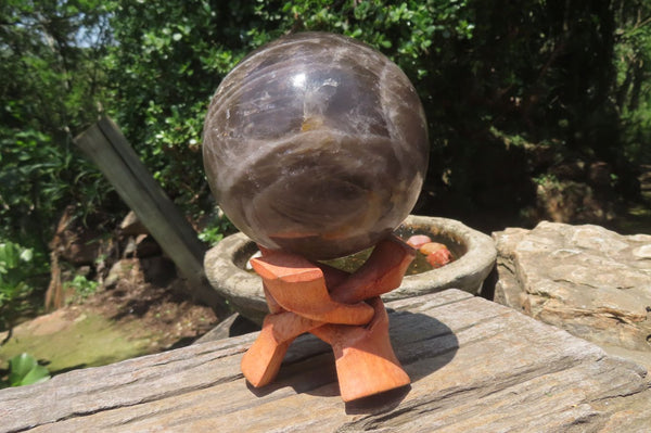 Polished Smokey Quartz Sphere x 1 From Madagascar - Toprock Gemstones and Minerals 